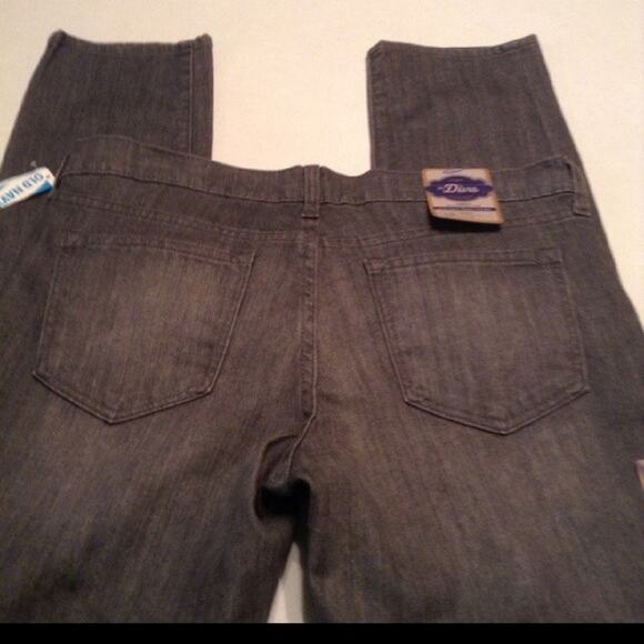 OLD NAVY Dark Gray Diva Cut Distressed Jeans Size 12 Retro Mid Rise NEW - Picture 3 of 7